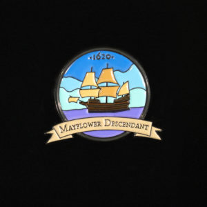 Mayflower Descendant Pin